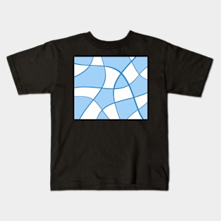 Abstract - blue and white. Kids T-Shirt